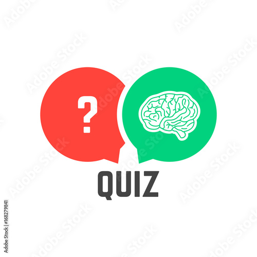 question mark and brain like quiz