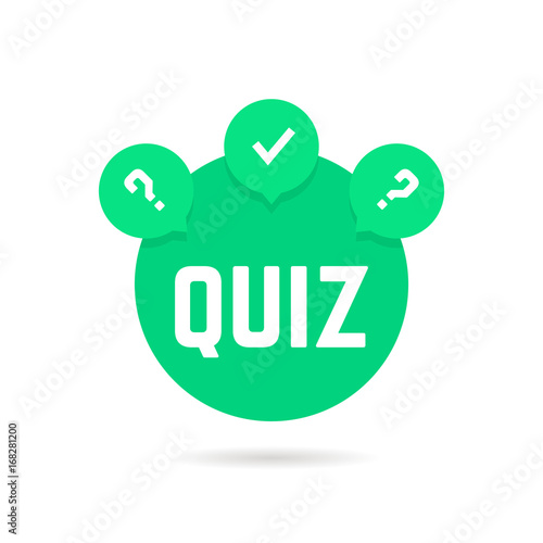 green quiz icon with speech bubble