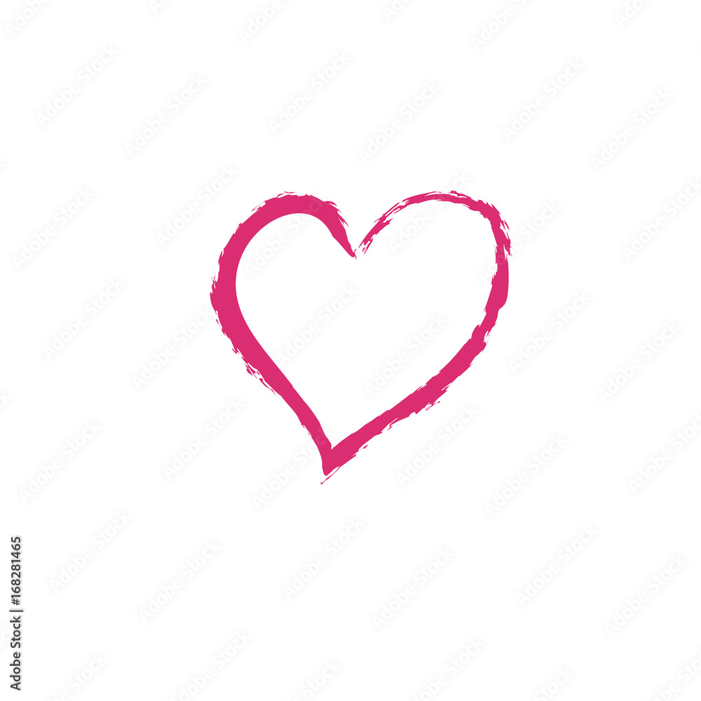 Heart pink isolated Heart pink isolated