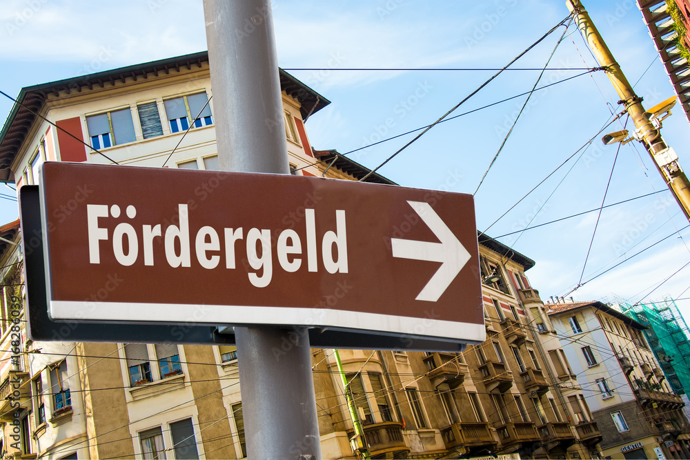 Obraz premium Schild 223 - Fördergeld