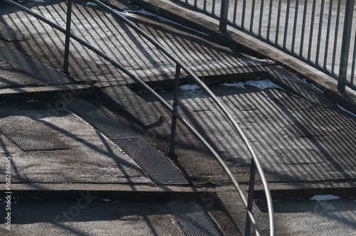 Stairway on a cold day