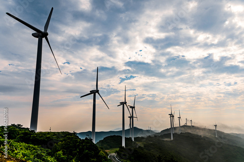 wind power generation. photo