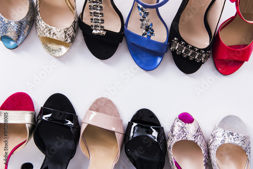 Women shoes collection concept
