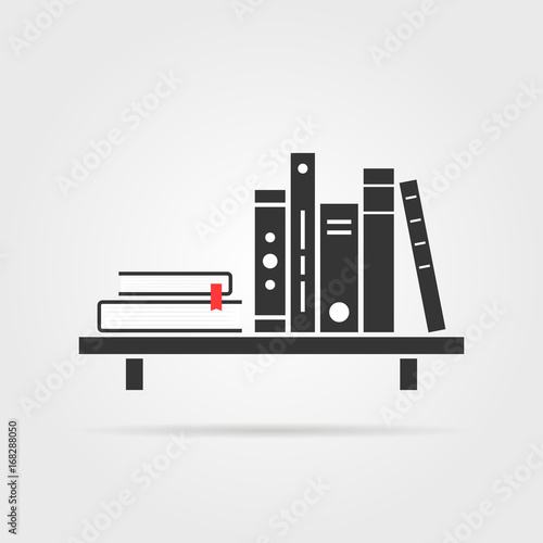 book shelf with shadow