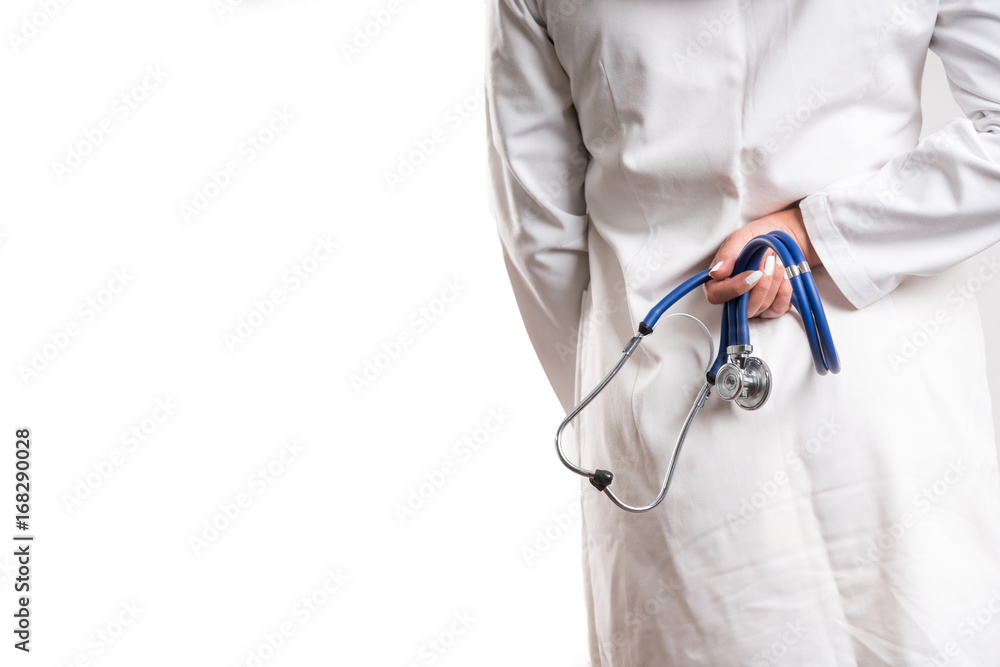 Smiling medical doctor woman with stethoscope. Smiling medical doctor woman with stethoscope.