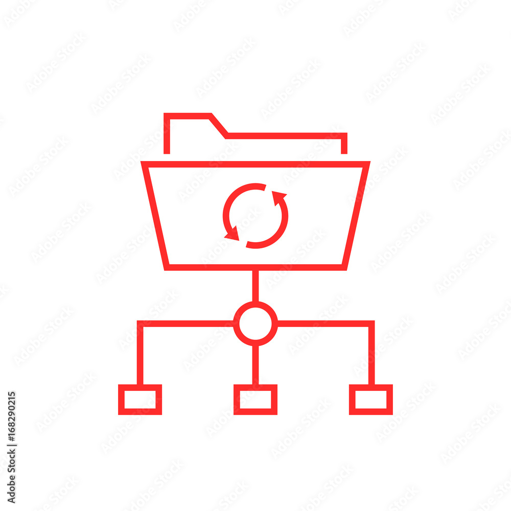 data synchronization with thin line folder data synchronization with thin line folder
