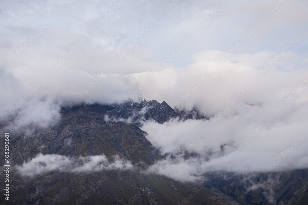 mount peak in a clouds mount peak in a clouds