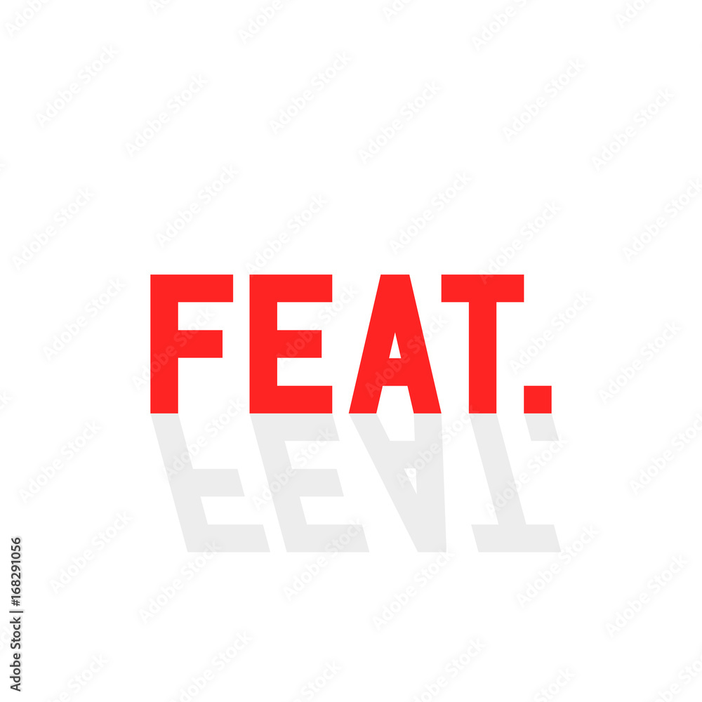 Obraz premium simple feat. sign with shadow