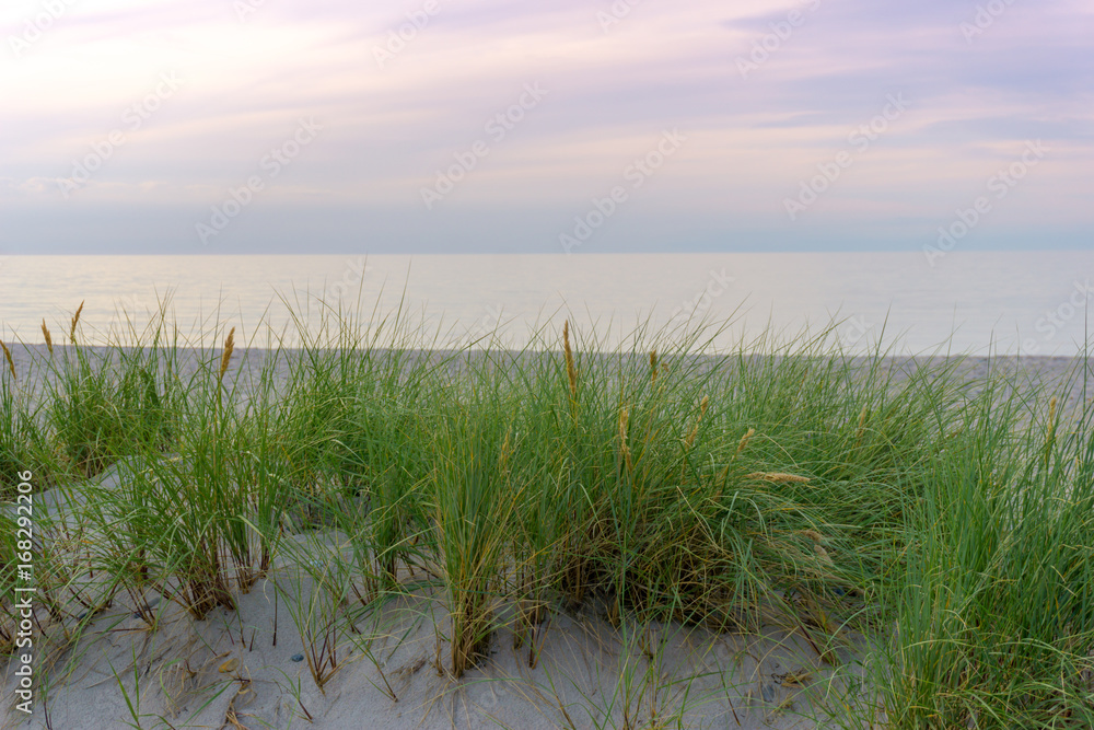 dunes and sunset, baltic sea