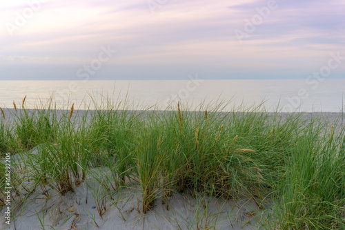 dunes and sunset  baltic sea