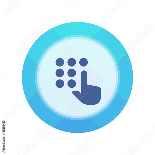 Paper Flat Cirlce Button