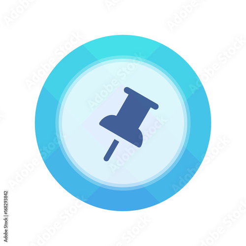 Paper Flat Cirlce Button