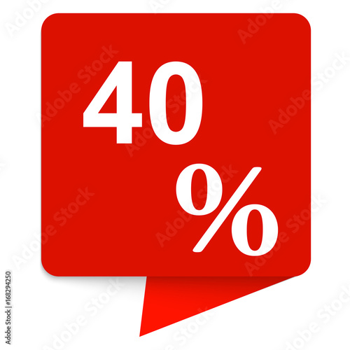Square banner of discount sticker