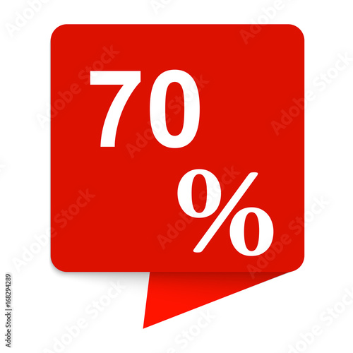 Square banner of discount sticker
