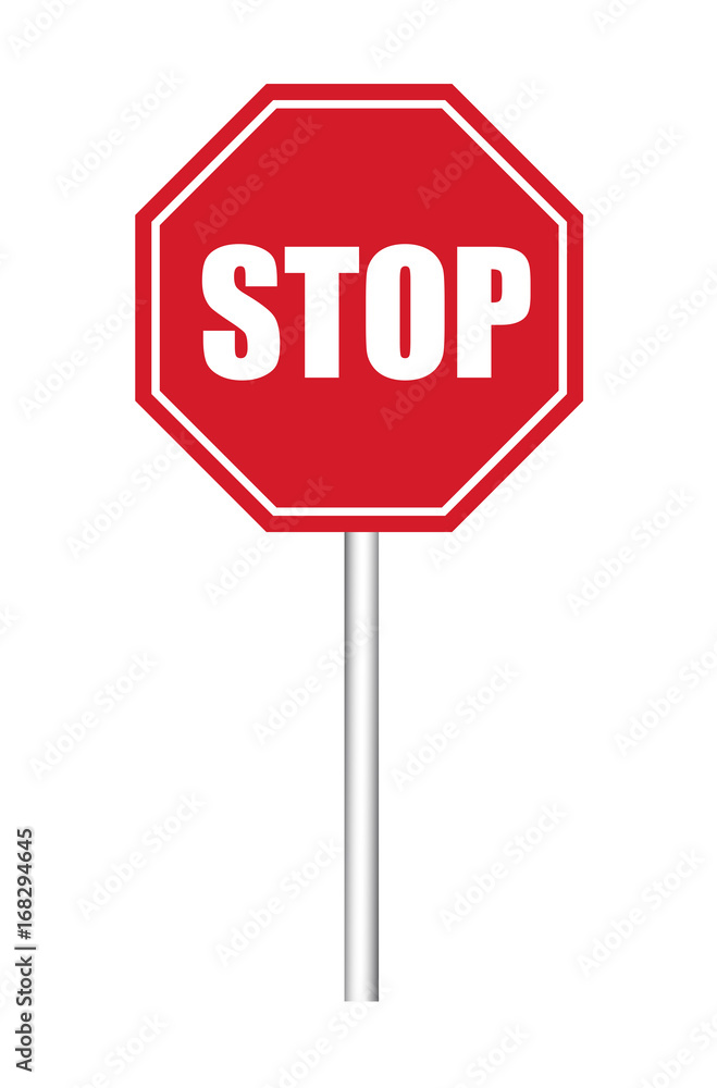 Stop Signboard Vector Design Stop Signboard Vector Design