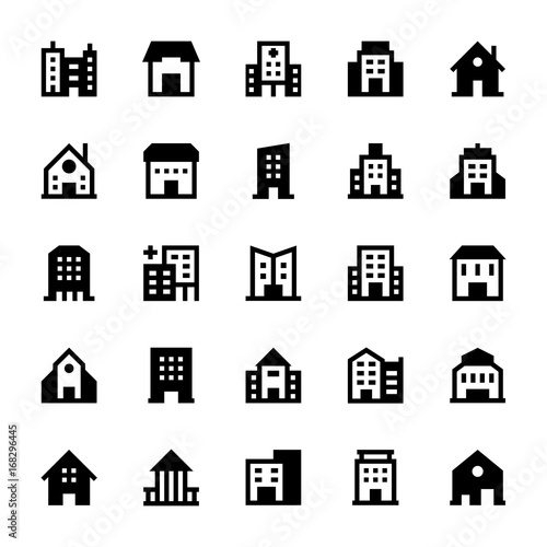 Buildings Vector Icons 3
