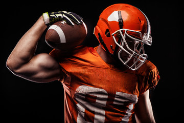 American football sportsman player