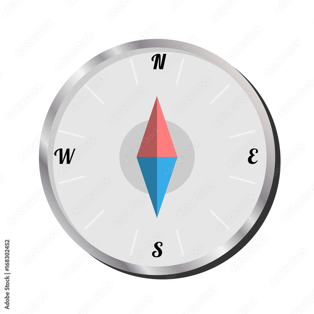 Isolated Compass on white background, Vector Illustration Isolated Compass on white background, Vector Illustration