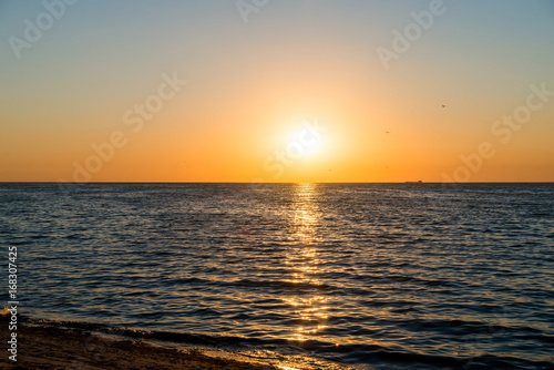 Beautiful sunset over sea © greentellect
