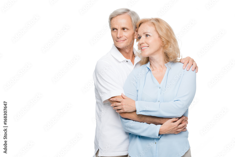mature couple embracing mature couple embracing