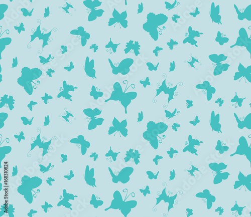 Abstract seamless butterfly pattern