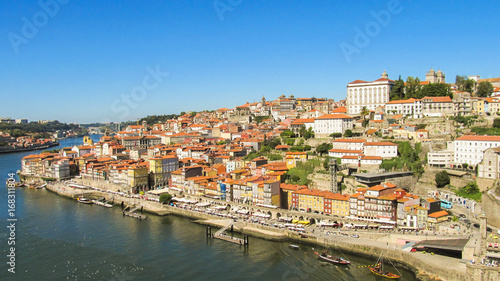 Cityscape of Porto, Portugal with the Douro river