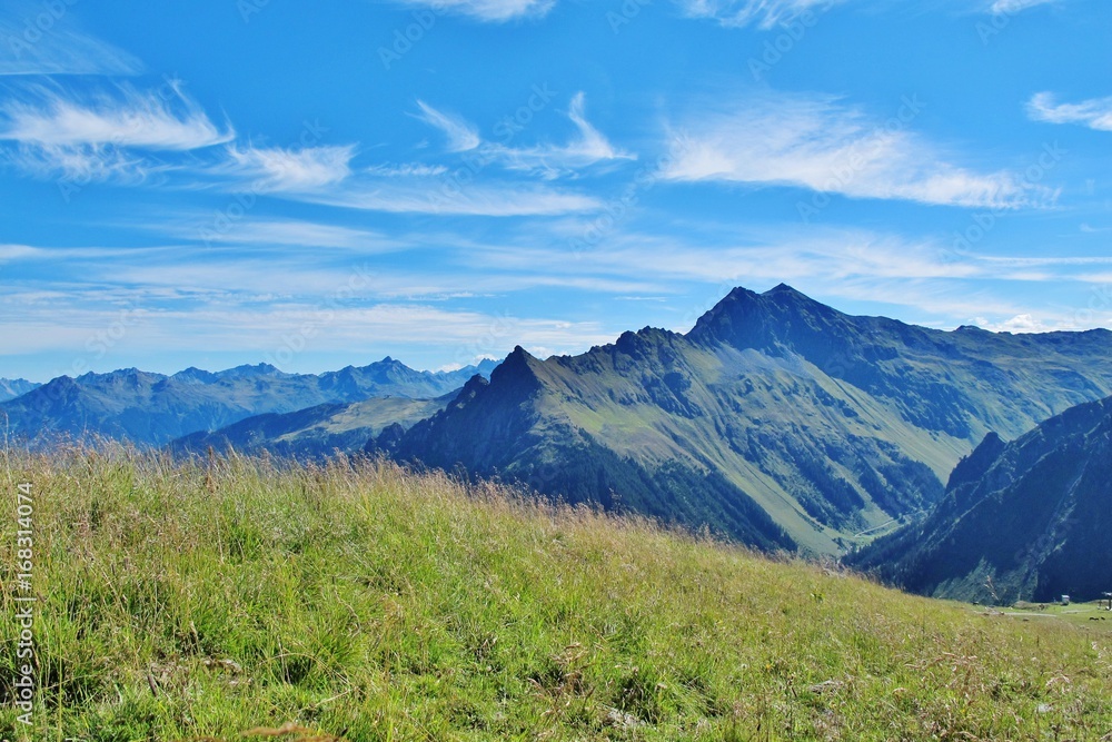 Berglandschaft bei Gargellen, Montafon Berglandschaft bei Gargellen, Montafon