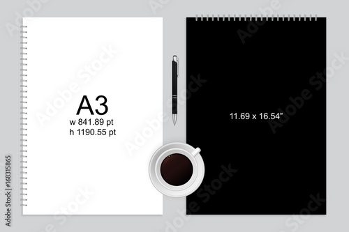 Notepad and pen