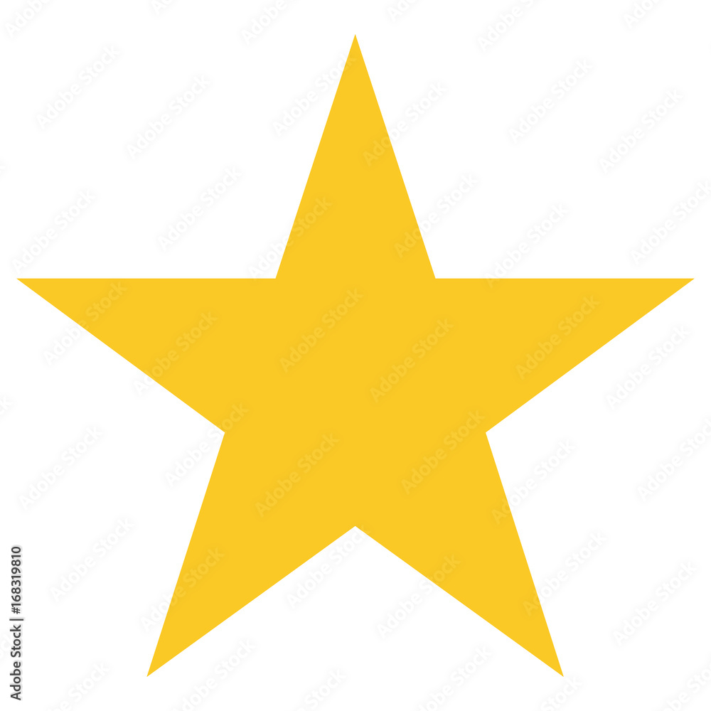 Golden star on white background. Militari sign. Vector illustration Golden star on white background. Militari sign. Vector illustration