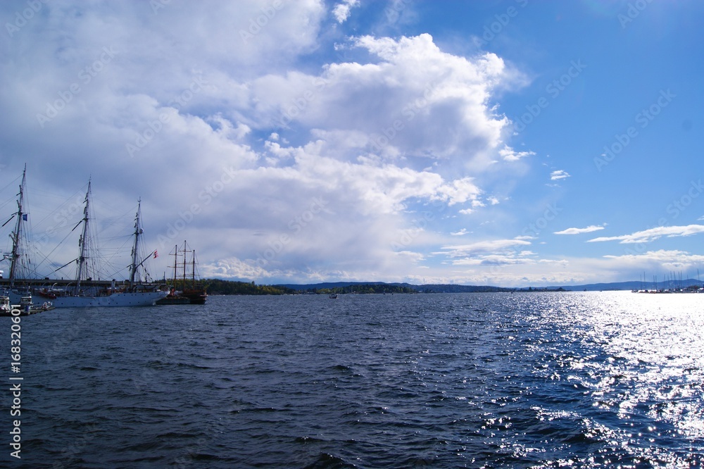 Fototapeta premium View on the sea in Oslo.