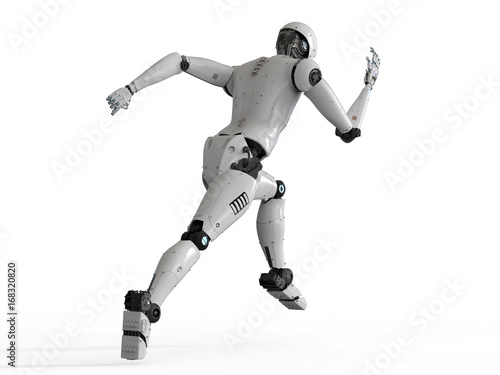 humanoid robot running