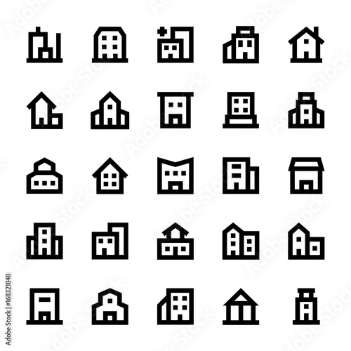 Buildings Vector Icons 3