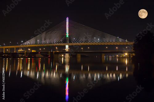 Bridge & moon