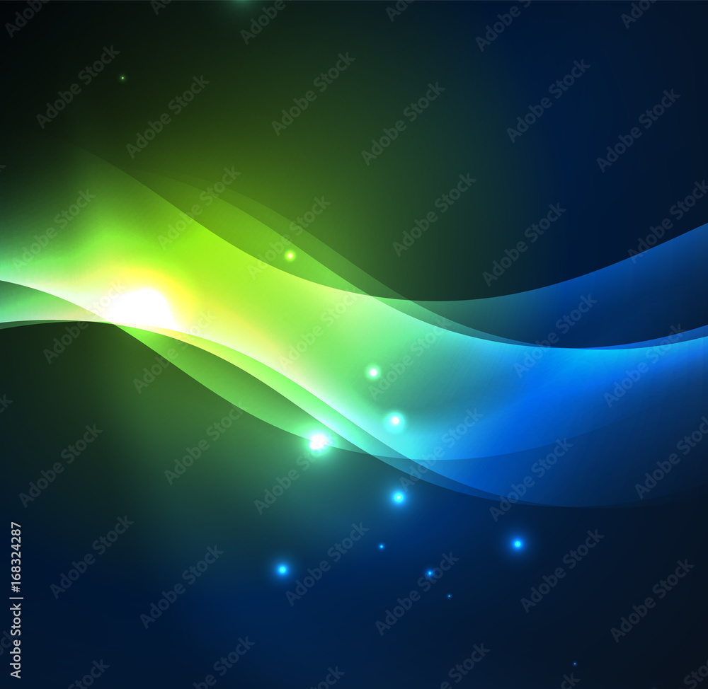 Illuminated neon waves Illuminated neon waves