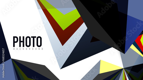 Modern triangle presentation template