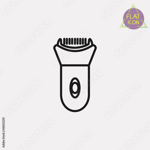 epilator line icon