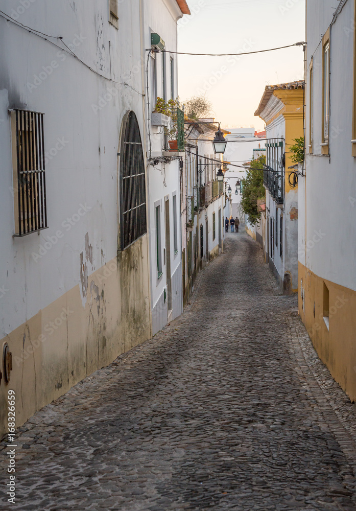 Fototapeta premium Street in Evora, Portugal