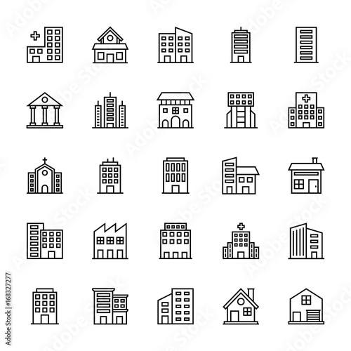 Buildings Vector Icons 2