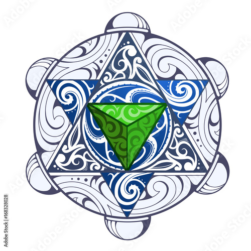 Mystic symbol with pattern