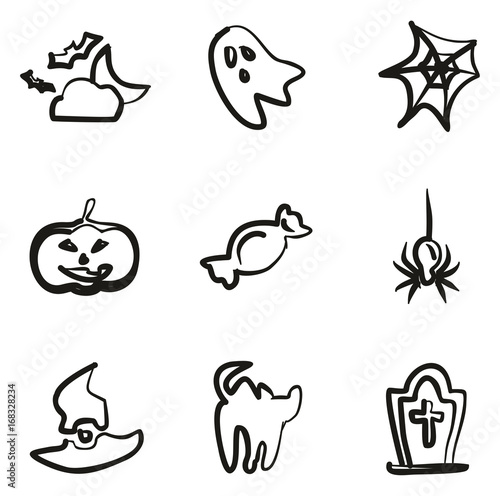 Halloween Icons Freehand 