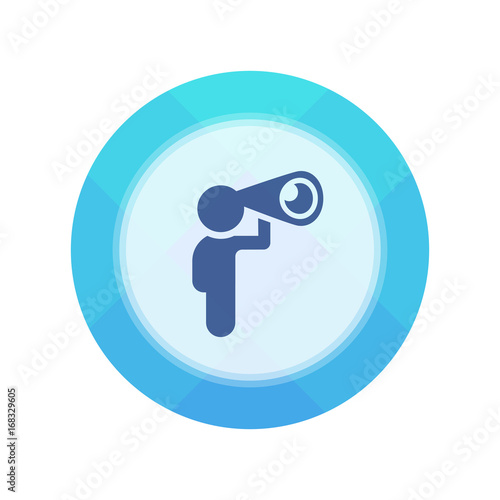 Paper Flat Cirlce Button