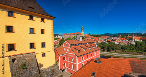Panoramic view over the old...