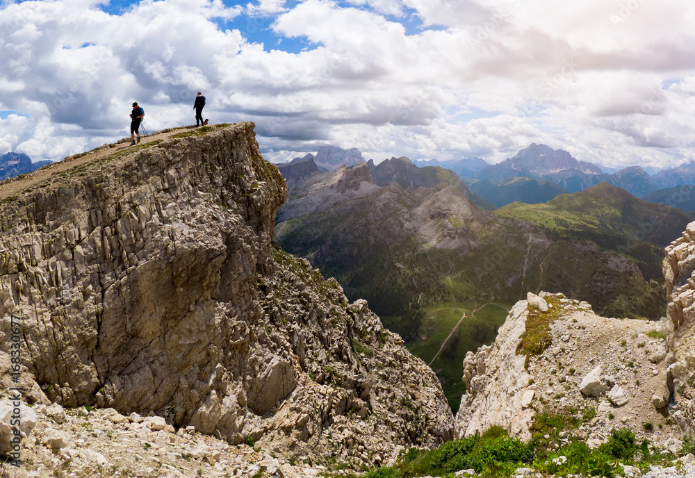 Fototapeta premium Dolomiten, Falzaregopass, Tofane, Lagazuoi