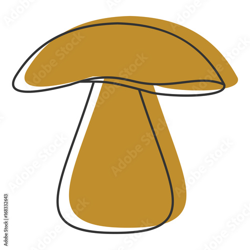 Porcini mushroom icon vector illustration for design and web isolated on white background