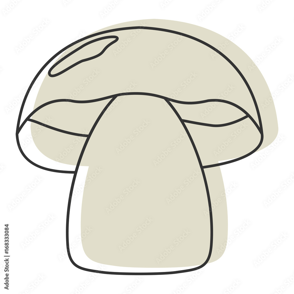 Porcini mushroom icon vector illustration for design and web isolated on white background Porcini mushroom icon vector illustration for design and web isolated on white background