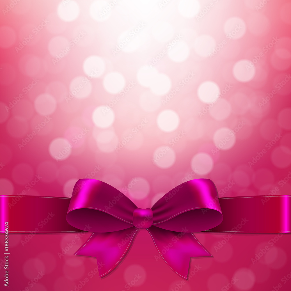 Pink Background With Bow Pink Background With Bow