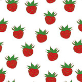 Berries strawberry seamless pattern