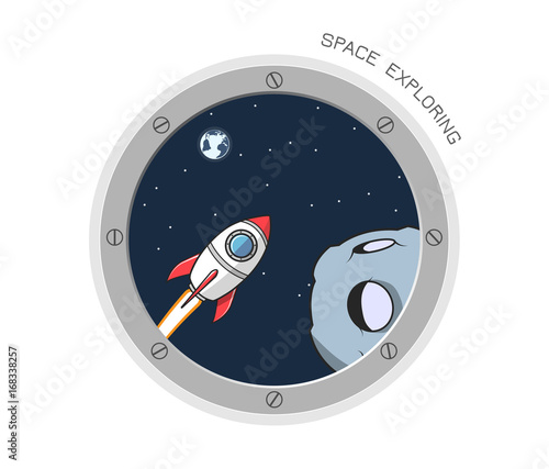 View from the spacecraft's porthole 2