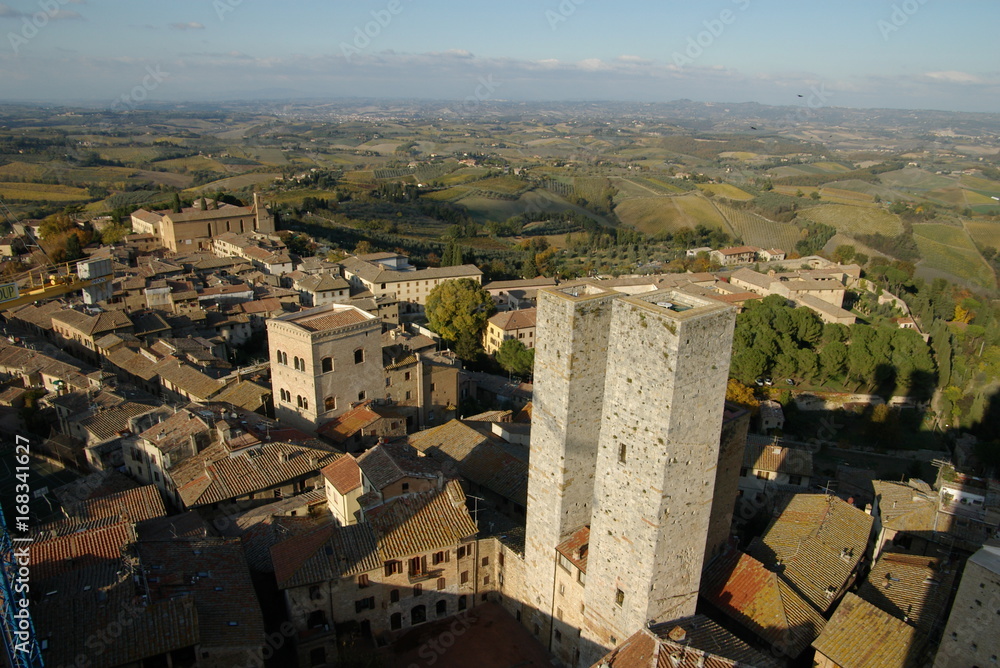 Obraz premium サンジミニャーノ 塔の街