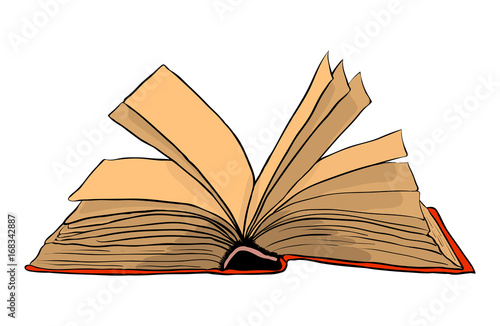 open book vector symbol icon design. Beautiful illustration isolated on white background